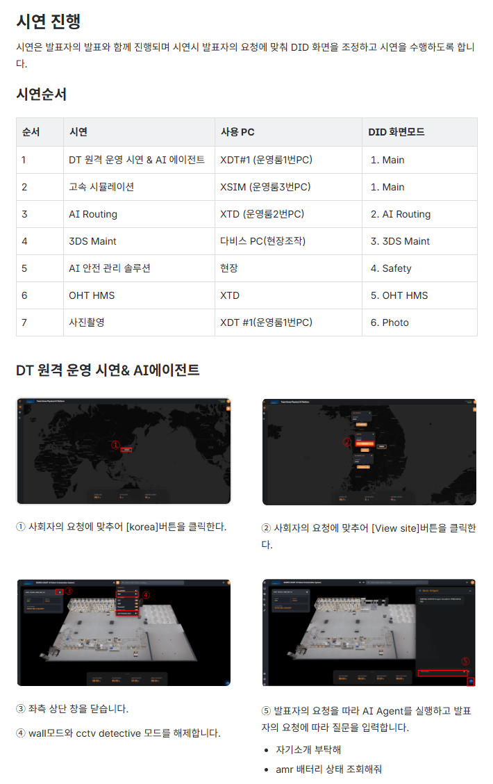 카이로스 시연 매뉴얼
